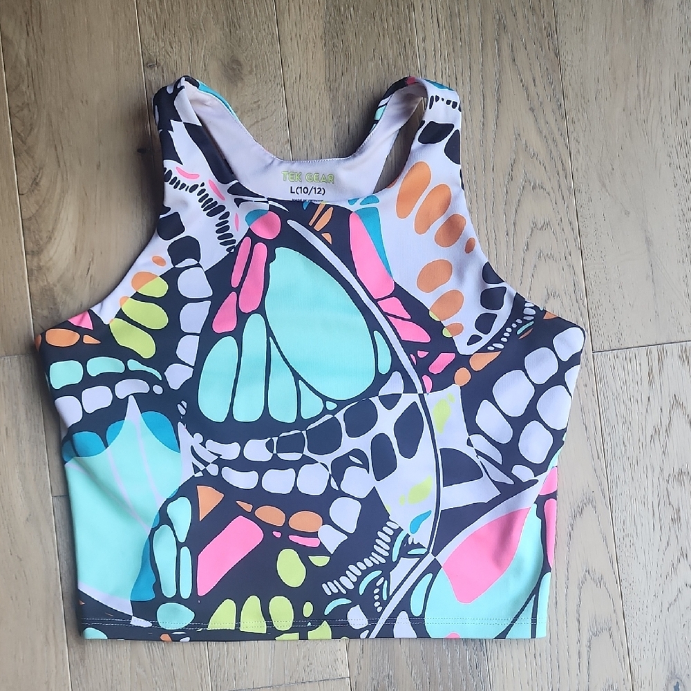 Girls TekGear Sporty Built In Bra Tank